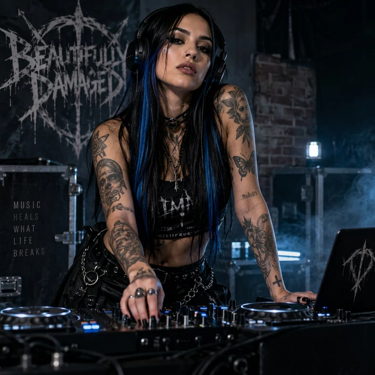 Portrait of Nova Reyes, virtual band member