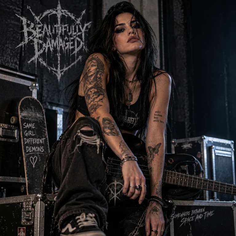Portrait of Riley Knox, virtual band member